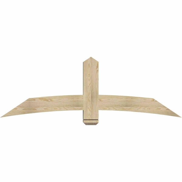 Ekena Millwork Bellingham Rough Sawn Timber Gable Bracket, Douglas Fir, 72"W x 24"H x 6"D x 6"F, 8/12 Pitch GBW072X24X0606BEL00RDF - main